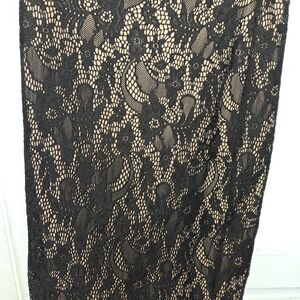 SUPRE Black Lace Pencil Skirt
